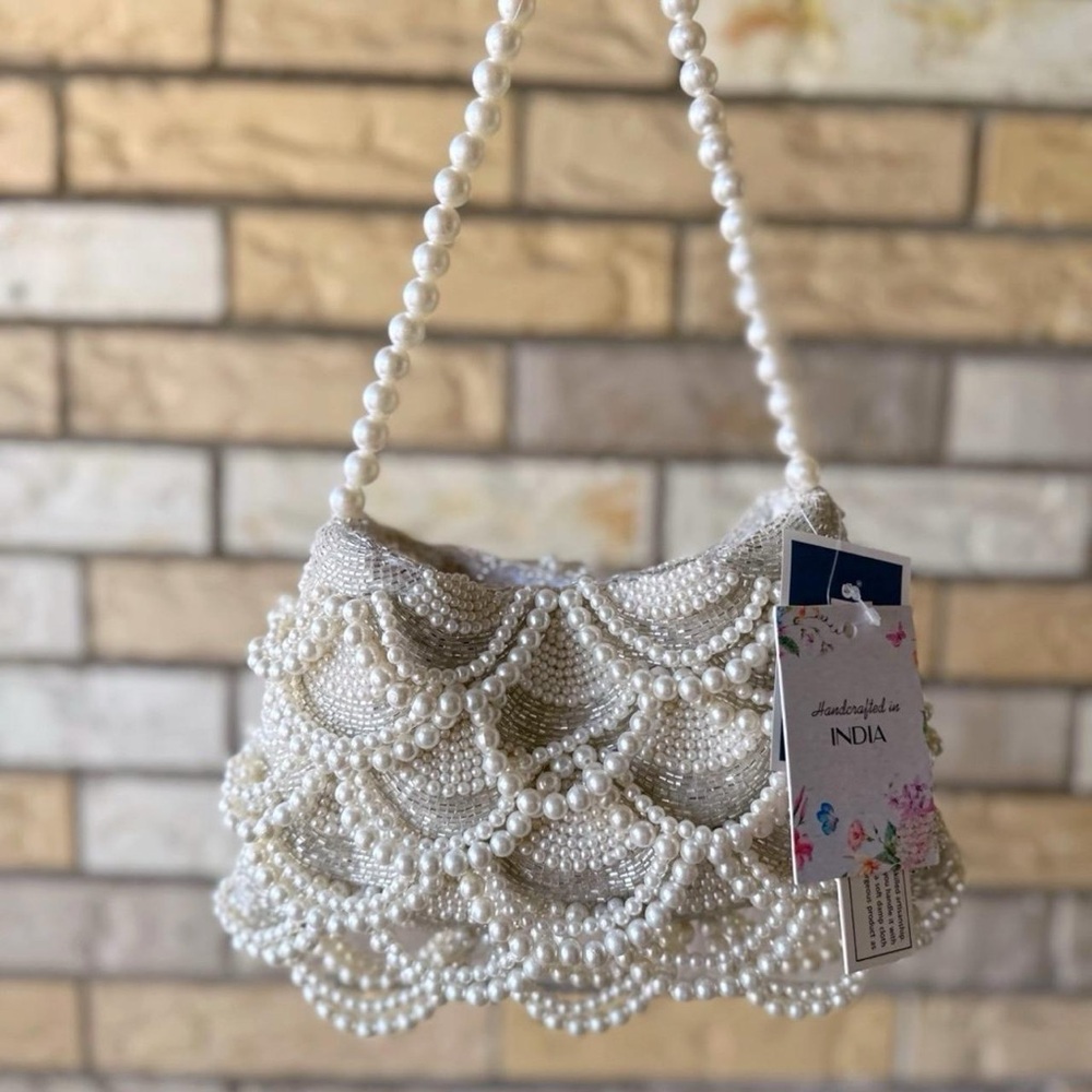 TJ Maxx Marshall’s viral Pearl Beaded Shoulder Bag with intricate detail - Picture 2 of 4